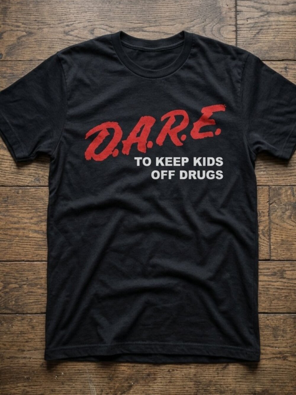 Vintage D.A.R.E Graphic Tee Retro 90s Anti Drug Shirt Y2K Streetwear